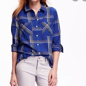 NEW! Old Navy Plaid Button Down